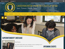 Tablet Screenshot of greenburghnorthcastleschools.com